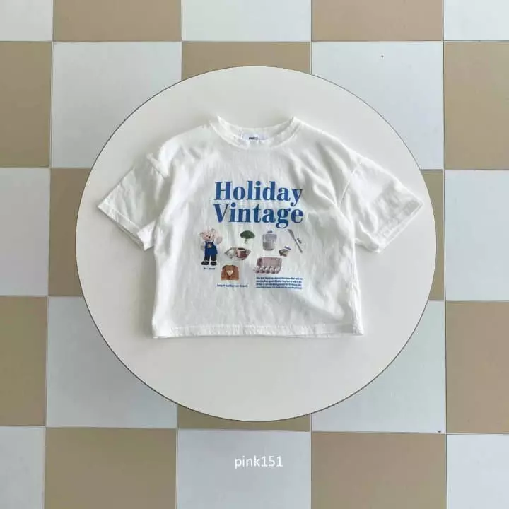 Pink151 - Korean Children Fashion - #minifashionista - Holly Day Tee