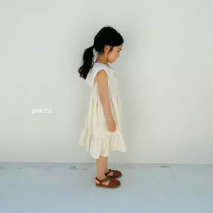 Pink151 - Korean Children Fashion - #stylishchildhood - Sailor Dot One-piece - 6
