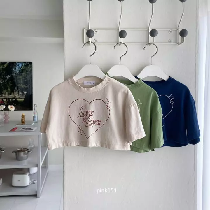 Pink151 - Korean Children Fashion - #stylishchildhood - Love Is Crop Tee