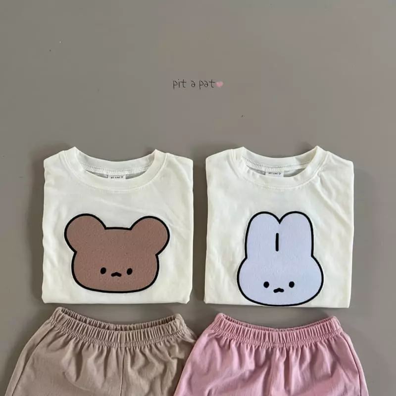 Pitapat - Korean Children Fashion - #childrensboutique - Friends Summer Top Bottom Set - 7