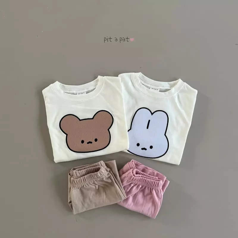 Pitapat - Korean Children Fashion - #kidsshorts - Friends Summer Top Bottom Set - 11