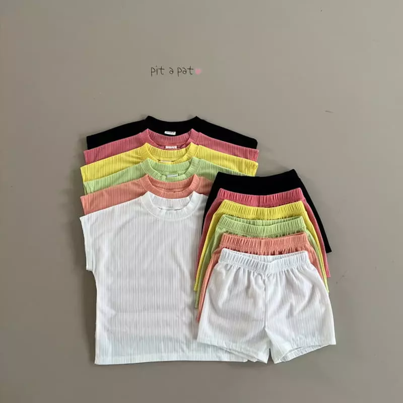 Pitapat - Korean Children Fashion - #kidzfashiontrend - Crayon Top Bottom Set