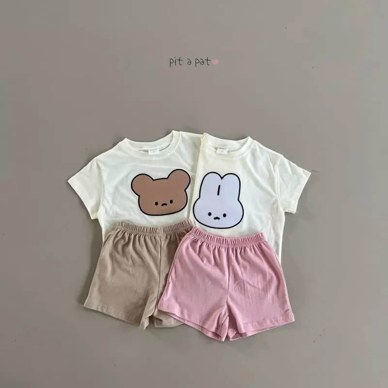 Pitapat - Korean Children Fashion - #prettylittlegirls - Friends Summer Top Bottom Set - 2