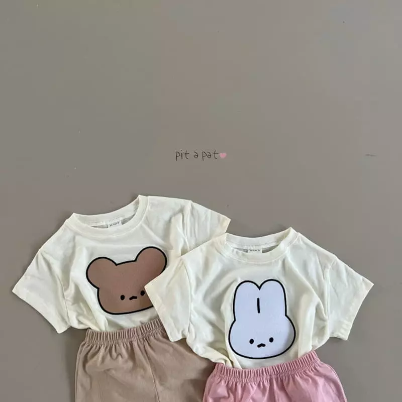 Pitapat - Korean Children Fashion - #stylishchildhood - Friends Summer Top Bottom Set - 5