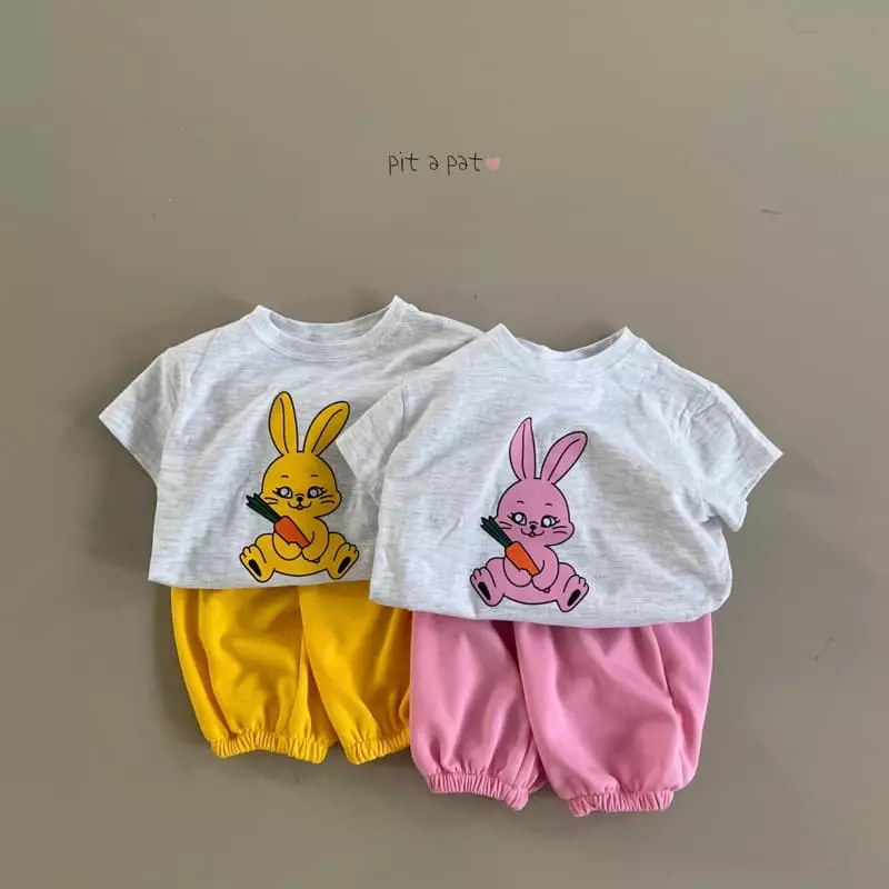 Pitapat - Korean Children Fashion - #toddlerclothing - Carrot Good Top Bottom Set - 7