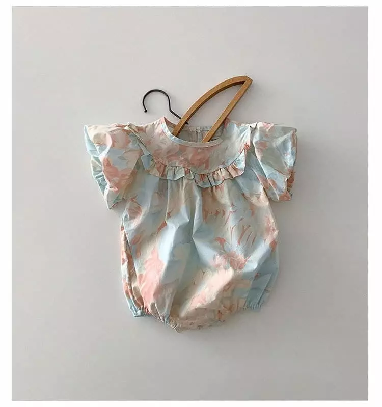 Reve Kid - Korean Baby Fashion - #babyboutique - Frill Paint Bodysuit