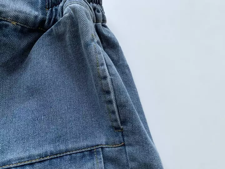 Reve Kid - Korean Children Fashion - #childofig - Two Pocket Denim Shorts - 3