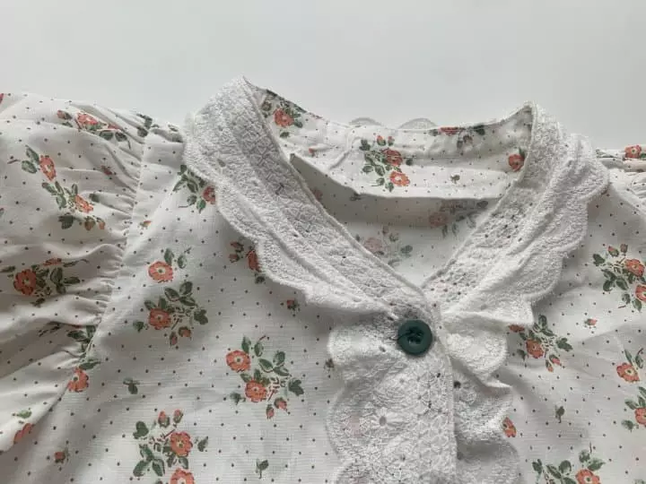 Reve Kid - Korean Children Fashion - #childofig - Puff Frill Lace Shirt - 2