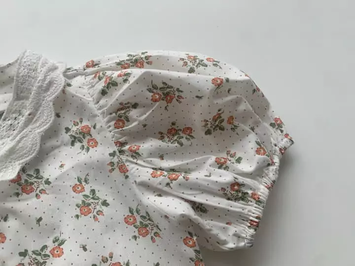 Reve Kid - Korean Children Fashion - #childrensboutique - Puff Frill Lace Shirt - 3