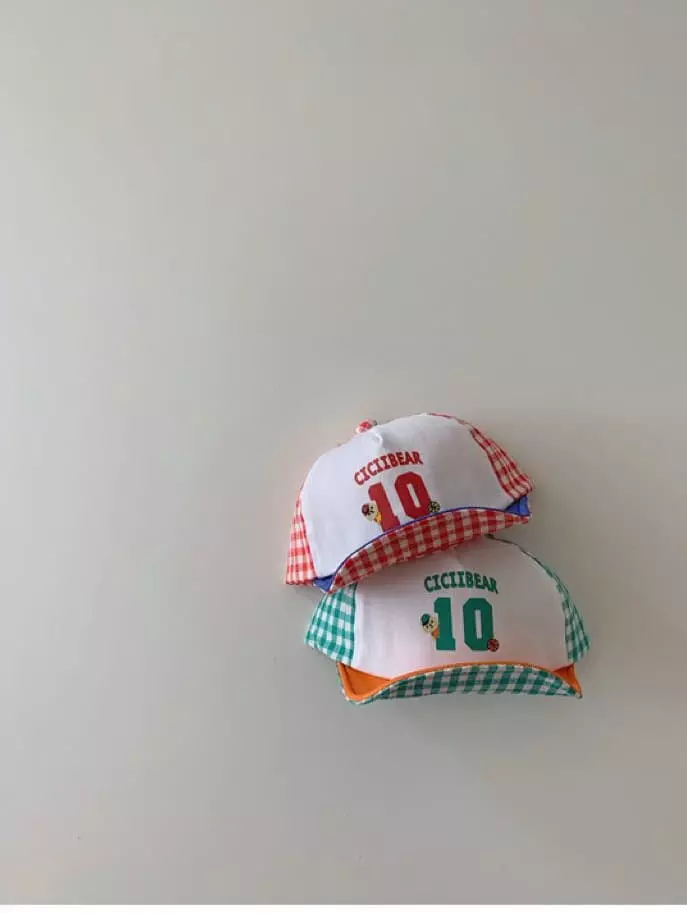 Reve Kid - Korean Children Fashion - #magicofchildhood - Bebe Check Ball Cap - 3