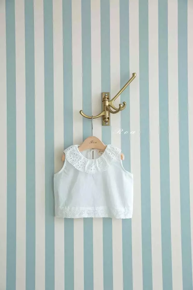 Roa - Korean Children Fashion - #discoveringself - Eyelet Blouse