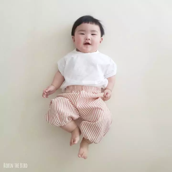 Saerobin - Korean Children Fashion - #discoveringself - Stripes Wrinkel Pants