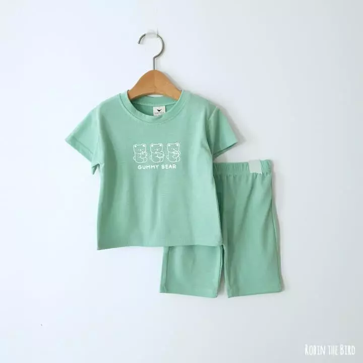 Saerobin - Korean Children Fashion - #fashionkids - Gummy Bear Top Bottom Set - 3