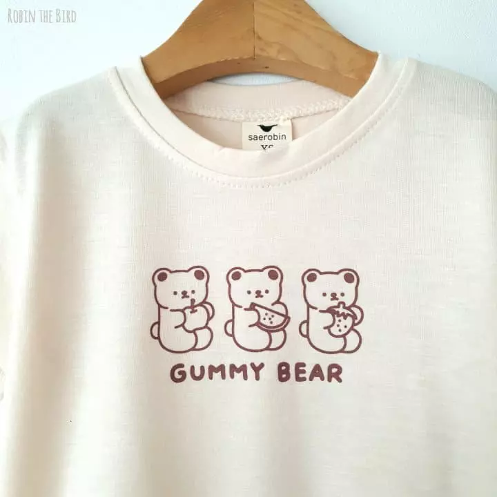 Saerobin - Korean Children Fashion - #kidsstore - Gummy Bear Top Bottom Set - 5