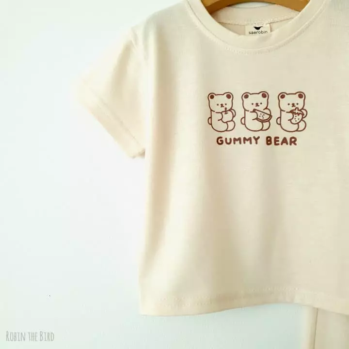 Saerobin - Korean Children Fashion - #kidzfashiontrend - Gummy Bear Top Bottom Set - 6