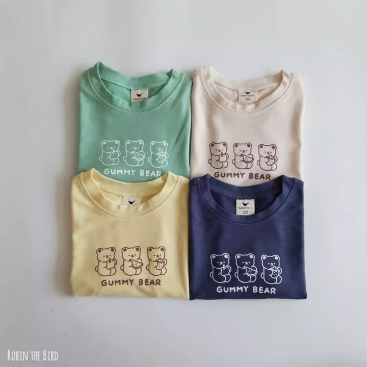 Saerobin - Korean Children Fashion - #littlefashionista - Gummy Bear Top Bottom Set - 8