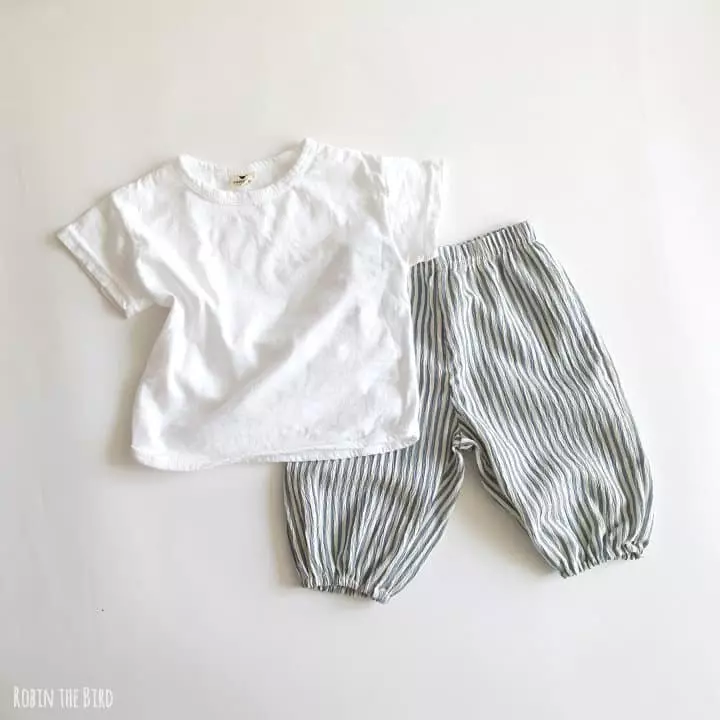 Saerobin - Korean Children Fashion - #magicofchildhood - Stripes Wrinkel Pants - 8