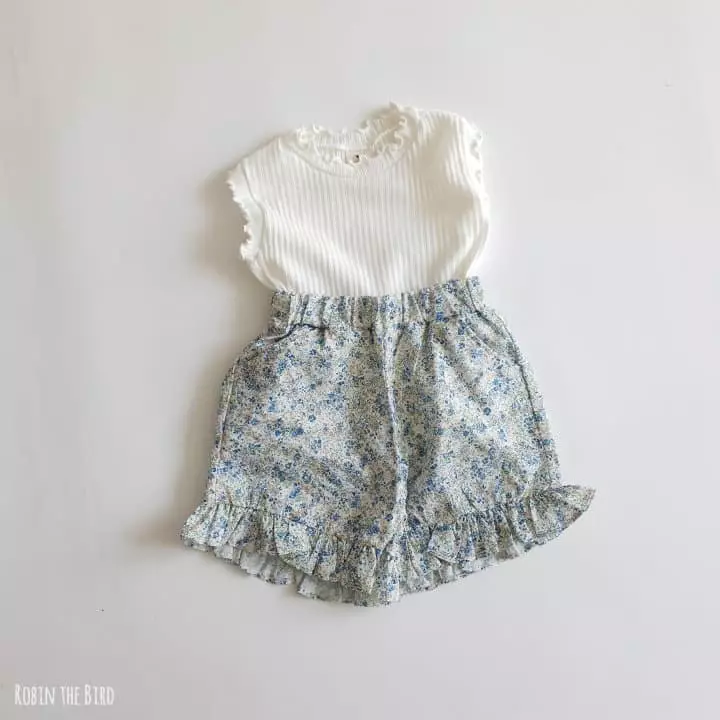 Saerobin - Korean Children Fashion - #magicofchildhood - Flower Frill Shorts - 5