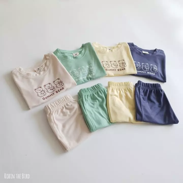 Saerobin - Korean Children Fashion - #prettylittlegirls - Gummy Bear Top Bottom Set - 11