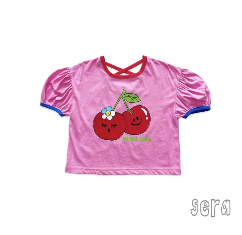 Sera - Korean Children Fashion - #childofig - Cherry Puff Tee - 11