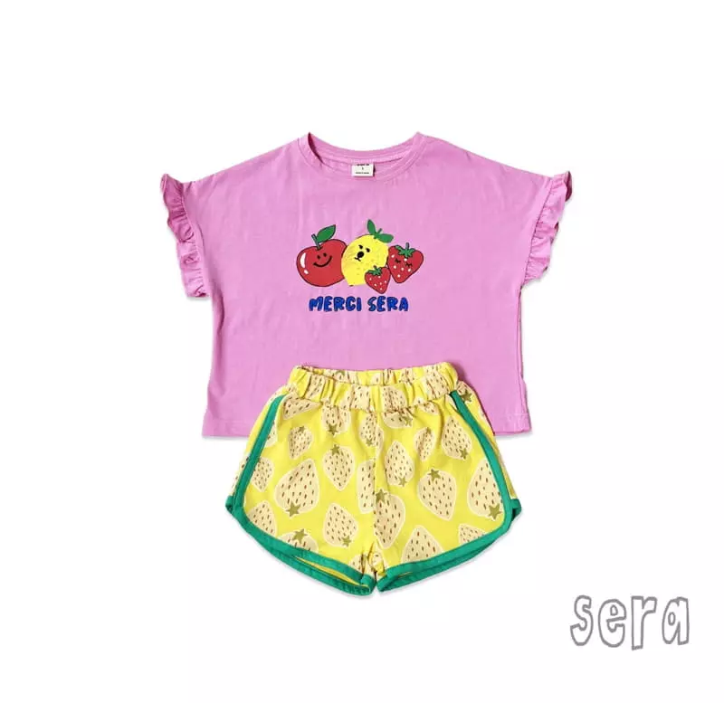 Sera - Korean Children Fashion - #discoveringself - Fruit Shorts Top Bottom Set - 12