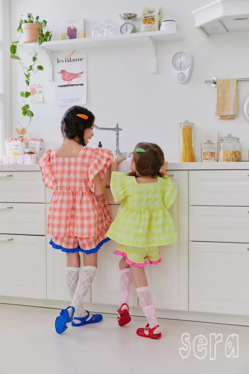Sera - Korean Children Fashion - #discoveringself - Strawberry Check Blouse - 11