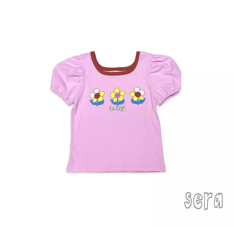 Sera - Korean Children Fashion - #kidsstore - Daisy Puff Tee - 8