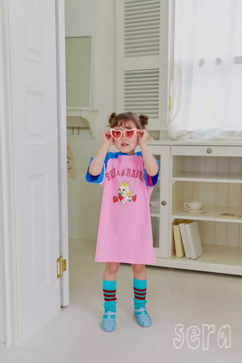 Sera - Korean Children Fashion - #minifashionista - Ragaln Strawberry Rabbit One-piece - 5
