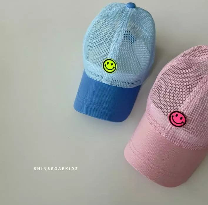 Shinseage Kids - Korean Children Fashion - #childofig - Mini Smile Mesh Ball Cap - 4