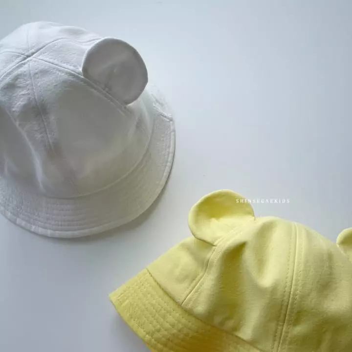 Shinseage Kids - Korean Children Fashion - #kidsshorts - Mini Bear String Bucket Hat - 2