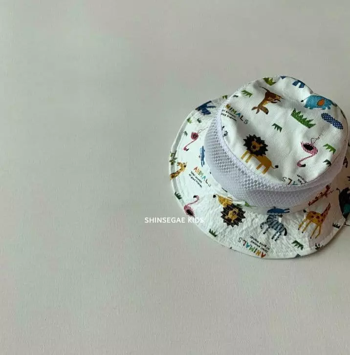 Shinseage Kids - Korean Children Fashion - #kidsshorts - Mesh Animal Safari Hat - 4