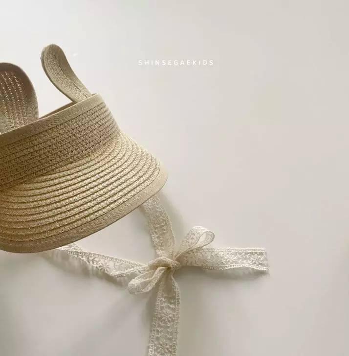 Shinseage Kids - Korean Children Fashion - #kidzfashiontrend - Rabbit Lace String Sun Cap