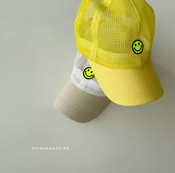 Shinseage Kids - Korean Children Fashion - #stylishchildhood - Mini Smile Mesh Ball Cap - 2