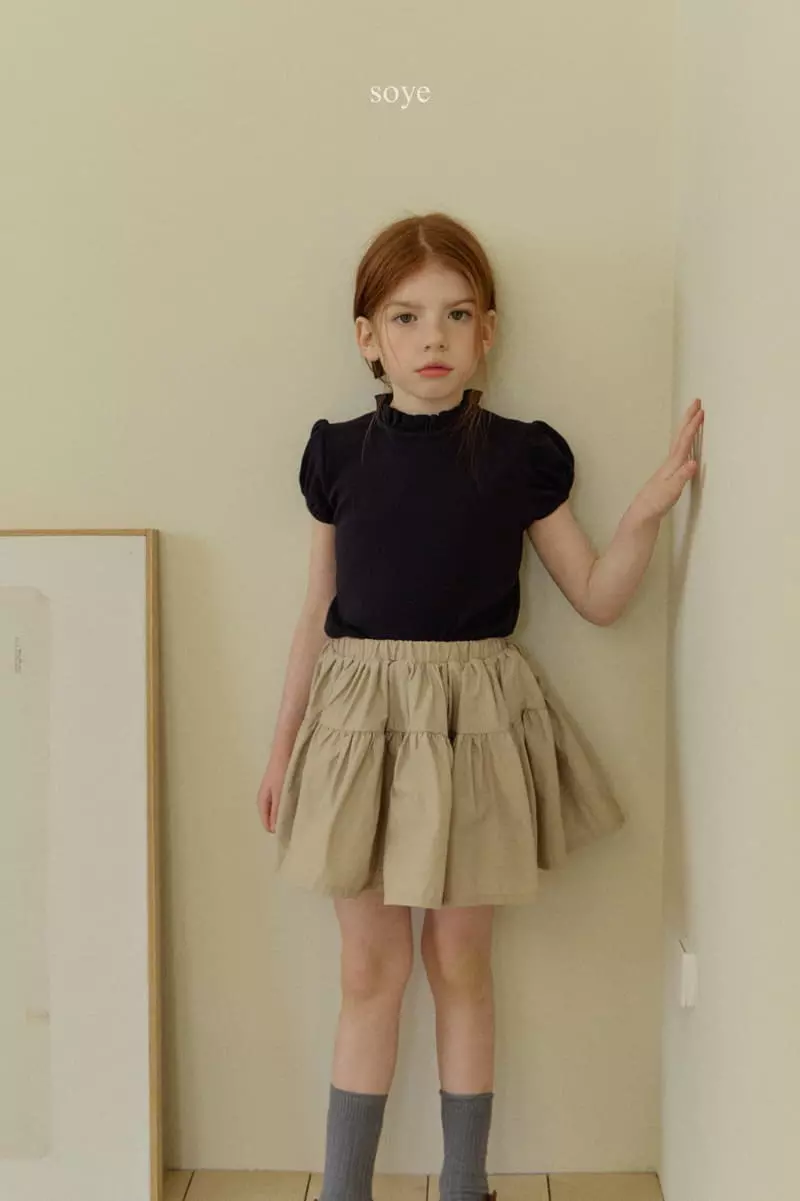 Soye - Korean Children Fashion - #kidsstore - Puff Frill Tee - 7