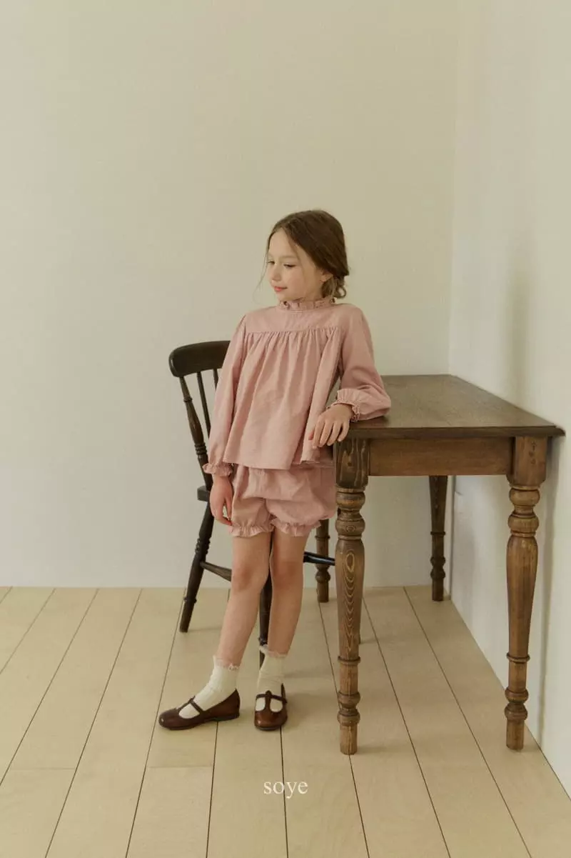 Soye - Korean Children Fashion - #todddlerfashion - Blan Top Bottom Set - 3