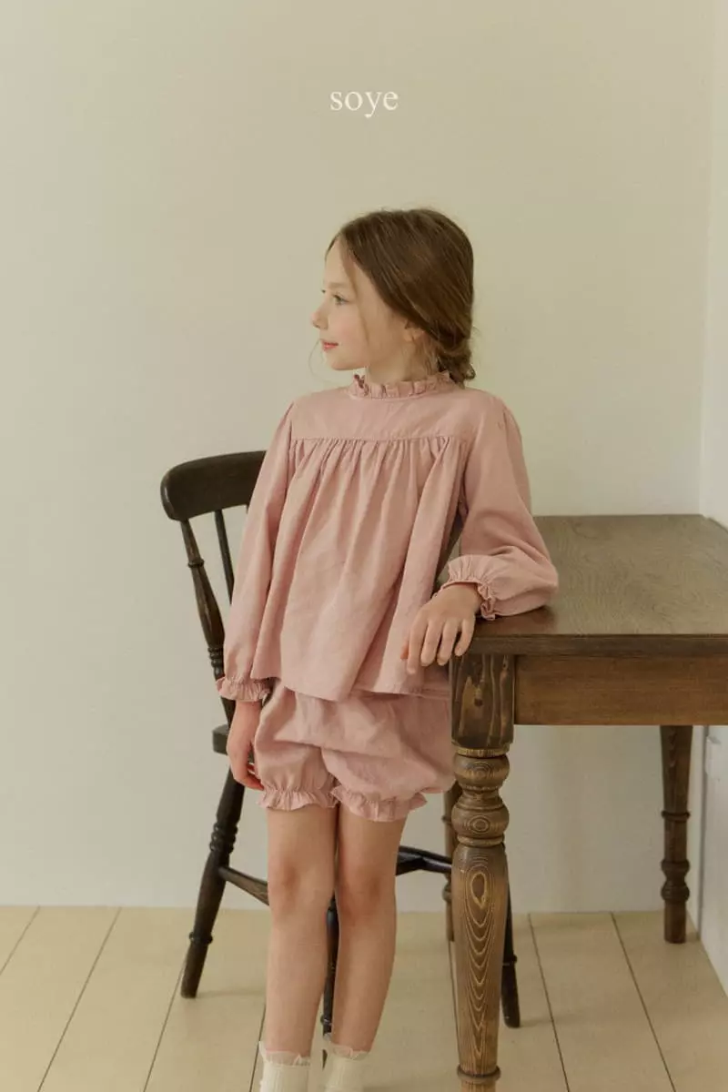 Soye - Korean Children Fashion - #todddlerfashion - Blan Top Bottom Set - 4