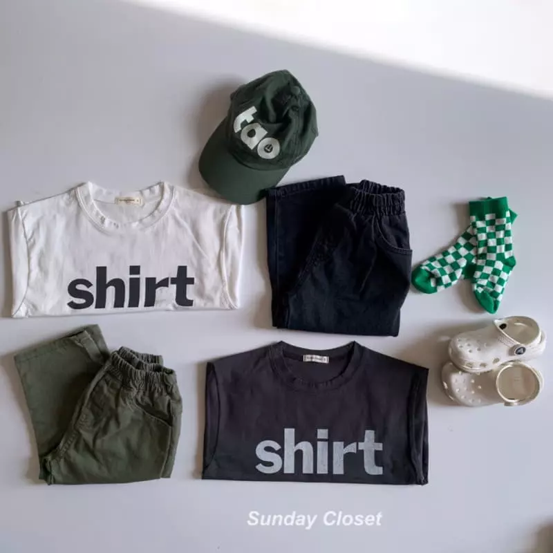Sunday Closet - Korean Children Fashion - #kidsstore - Shirt Short Sleeves Tee - 7