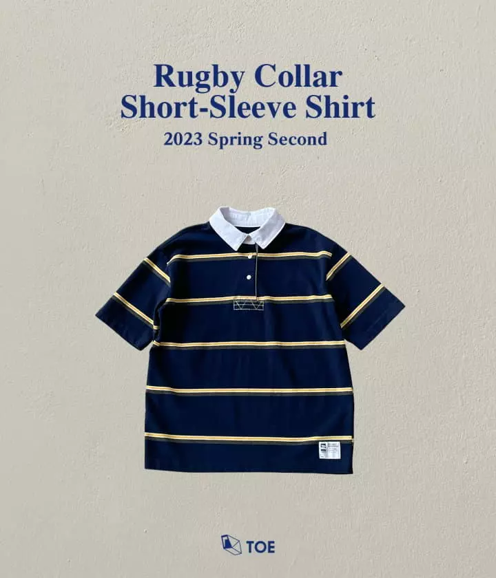TOE - Korean Children Fashion - #kidsstore - Rugby Collar Tee - 10