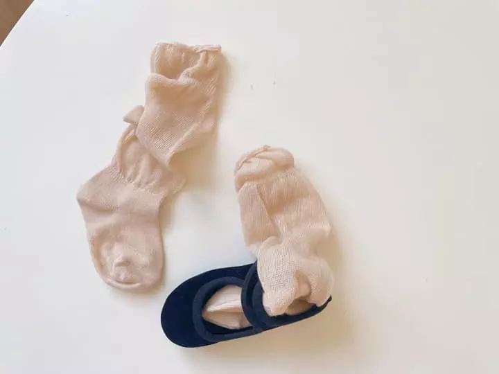 Teamand - Korean Children Fashion - #childofig - Mully Loose Socks Set with Mom - 4