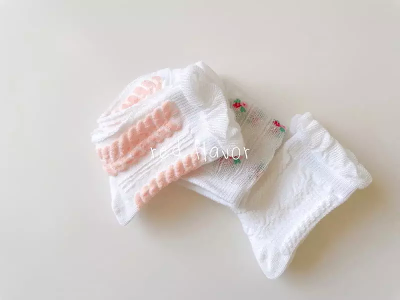 Teamand - Korean Children Fashion - #kidzfashiontrend - Red Taste Socks