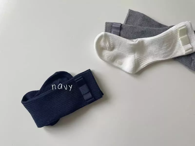 Teamand - Korean Children Fashion - #littlefashionista - Ribbon Rib Knee Socks - 5