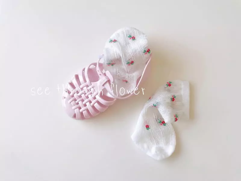 Teamand - Korean Children Fashion - #littlefashionista - Red Taste Socks - 4