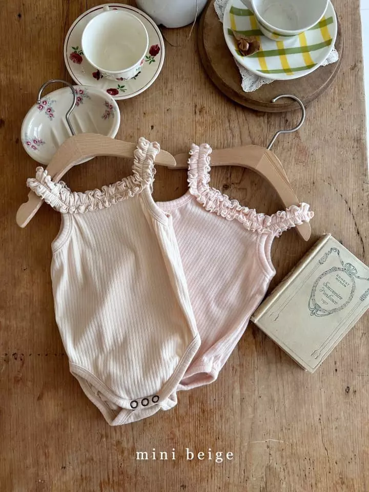The Beige - Korean Baby Fashion - #babyboutiqueclothing - Gopchang Frill Bodysuit - 7