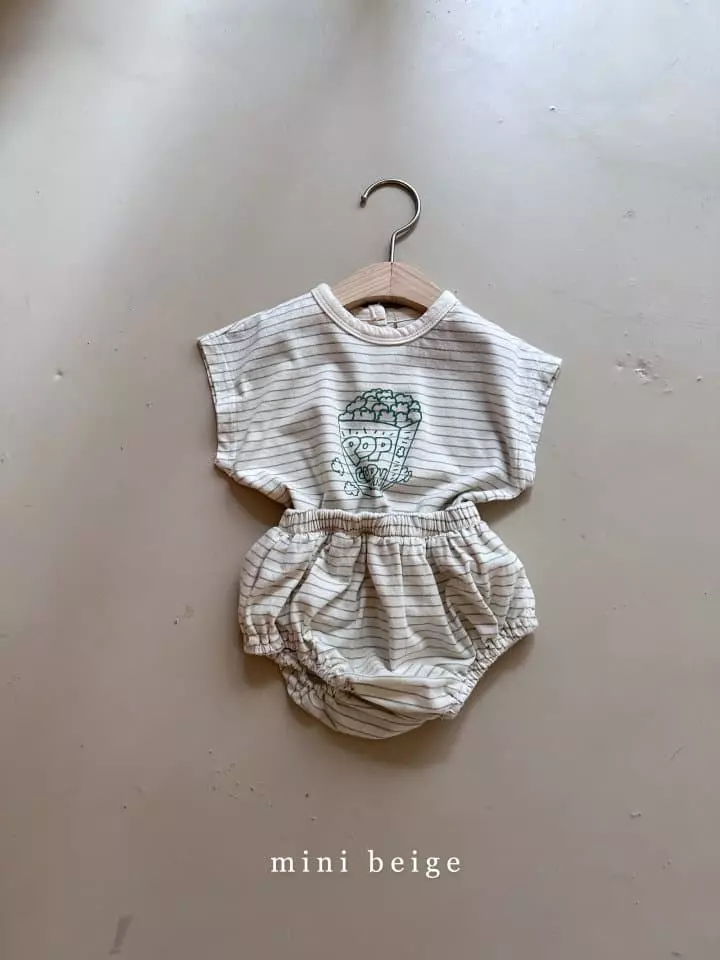 The Beige - Korean Baby Fashion - #babyboutiqueclothing - Pop Corn Top Bottom Set