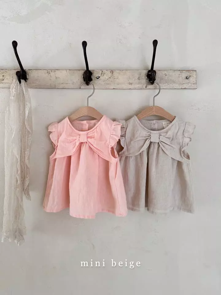 The Beige - Korean Baby Fashion - #babyboutiqueclothing - Ribbon Blouse - 11