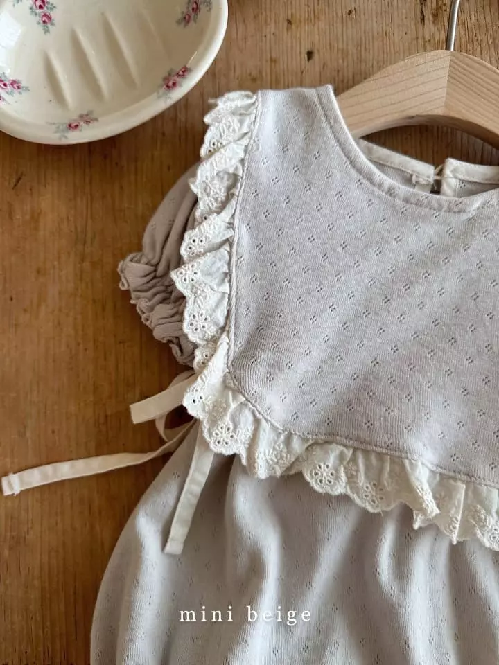 The Beige - Korean Baby Fashion - #babyfashion - Eyelet Cape - 11