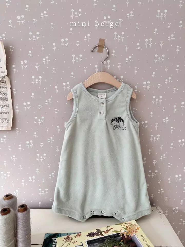 The Beige - Korean Baby Fashion - #babyfashion - Terry Bodysuit