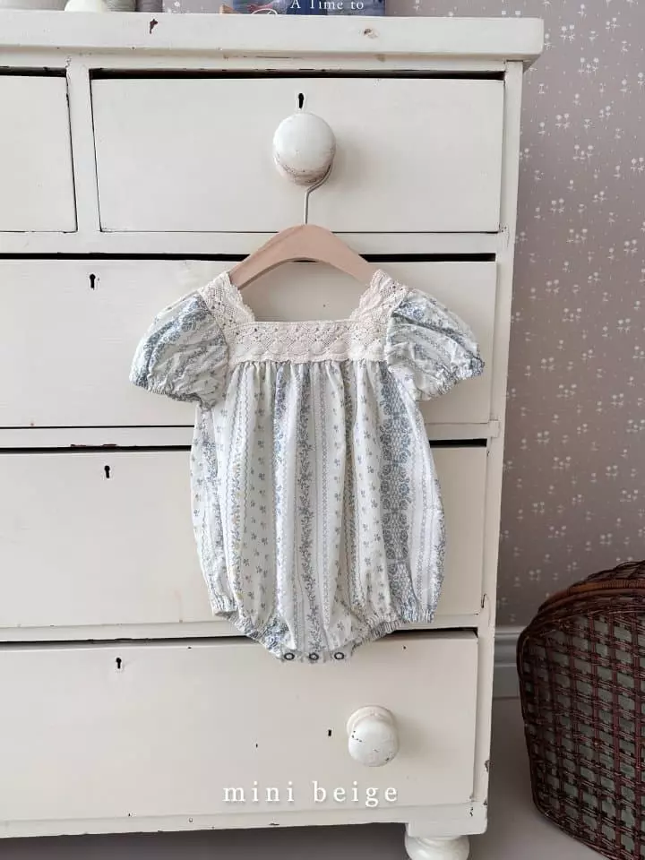 The Beige - Korean Baby Fashion - #babyfashion - Paint Lace Bodysuit - 2