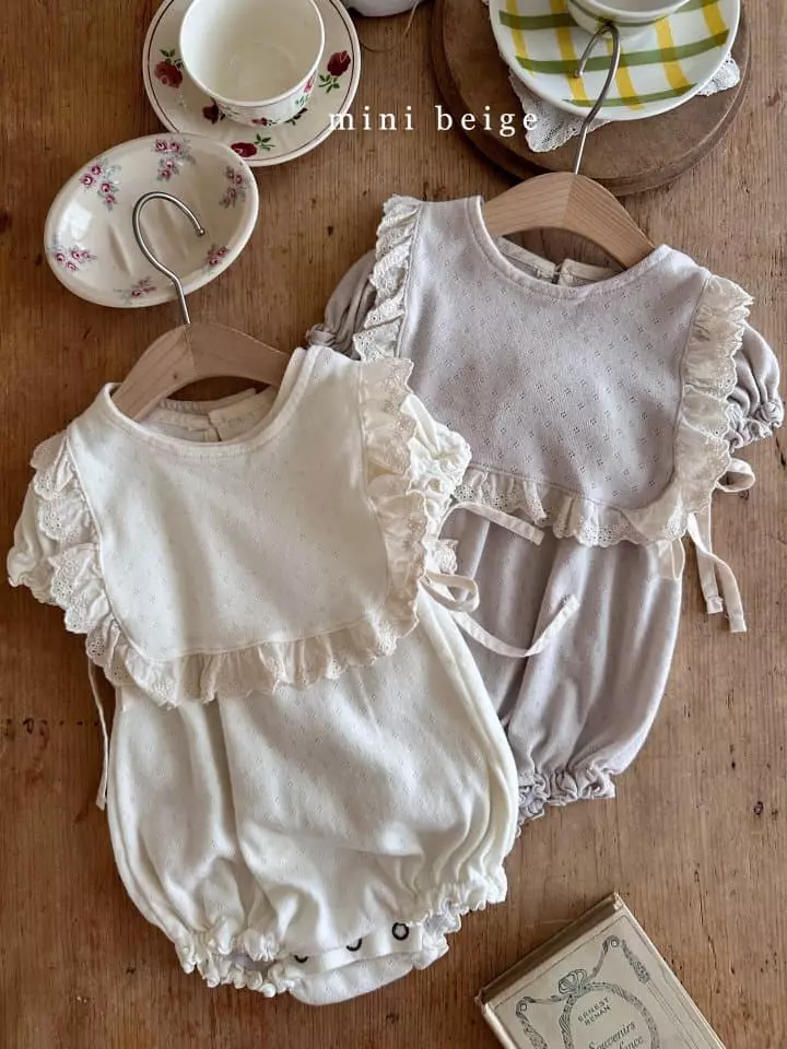 The Beige - Korean Baby Fashion - #babyfever - Eyelet Cape - 12