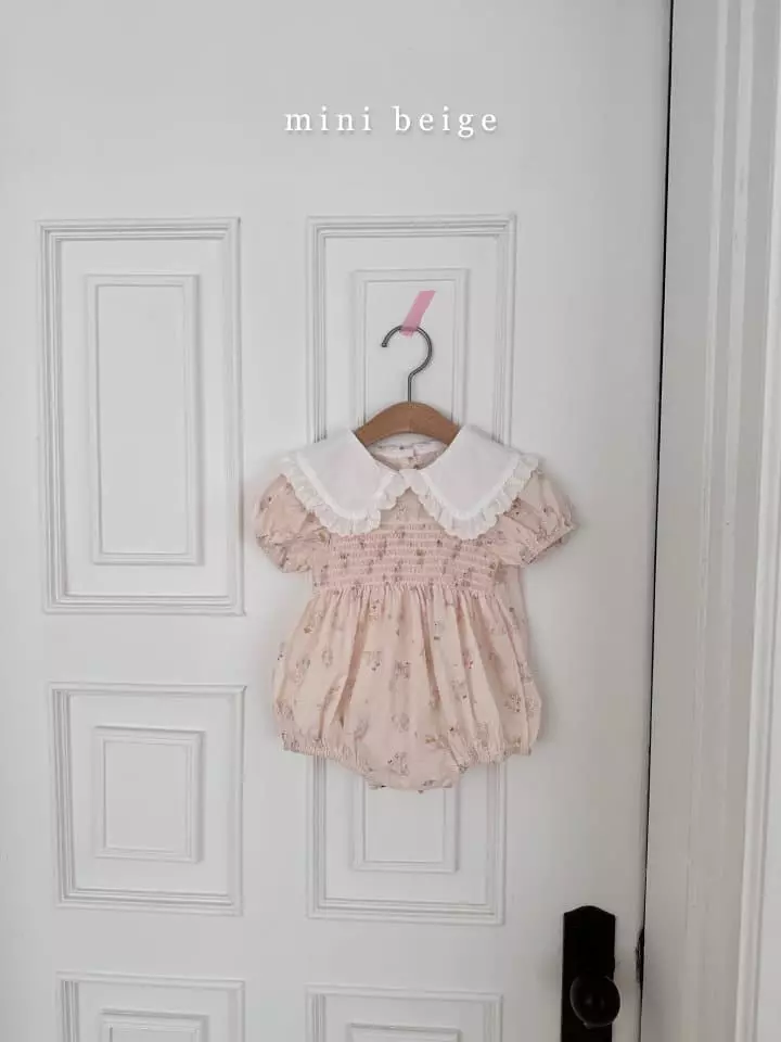 The Beige - Korean Baby Fashion - #babyfashion - Smocked Bodysuit - 4